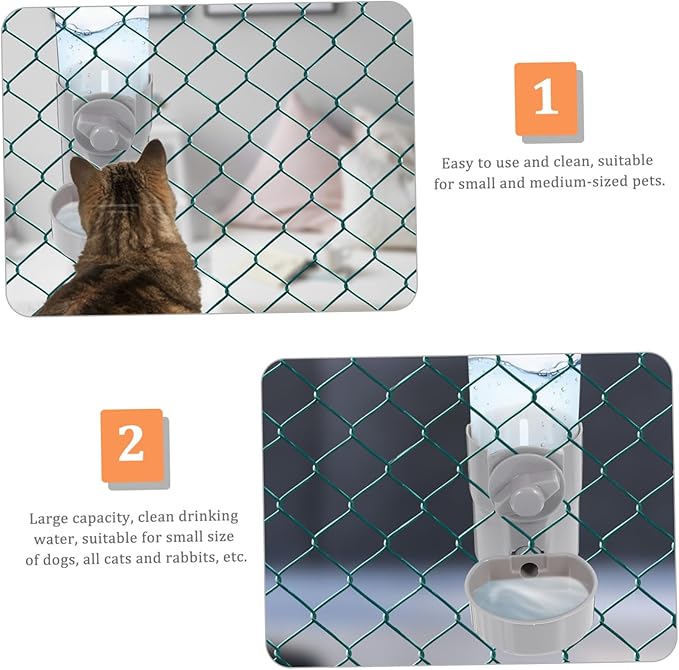 BESPORTBLE Dog Water Fountain Automatic Drinking Fountain Pet Hanging Waterer Safe Abs Material Easy to Use Pet Water Dispenser for Dogs Cats