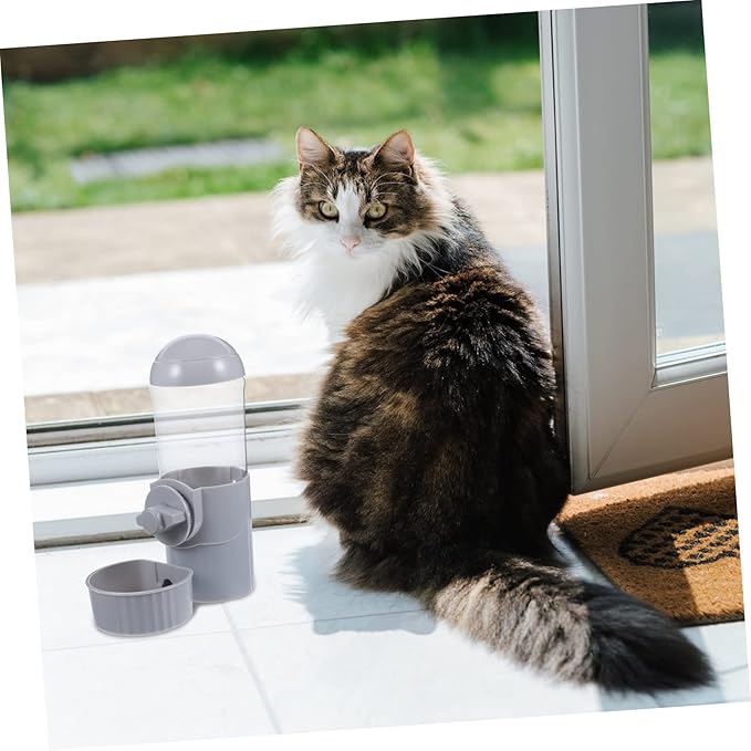 BESPORTBLE Wear-Resistant Pet Water Dispenser Convenient Hanging Dog Feeder Automatic Cat Water Bowl Leak Design for Easy Refills for Pets Cages Capacity