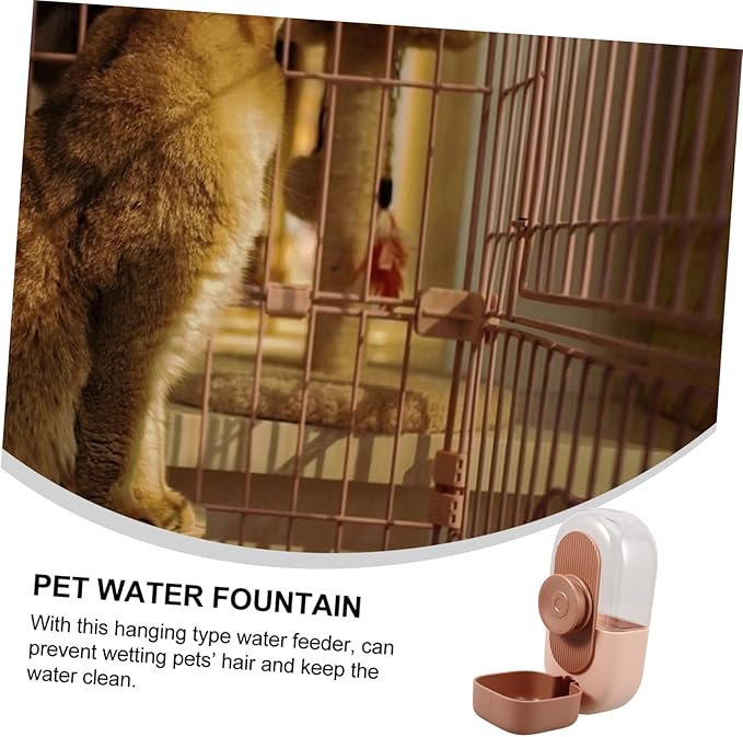 HANABASS 2pcs Automatic Pet Water Feeder Hanging Water Dispenser for Dogs and Cats Leak Design for Pet Cages