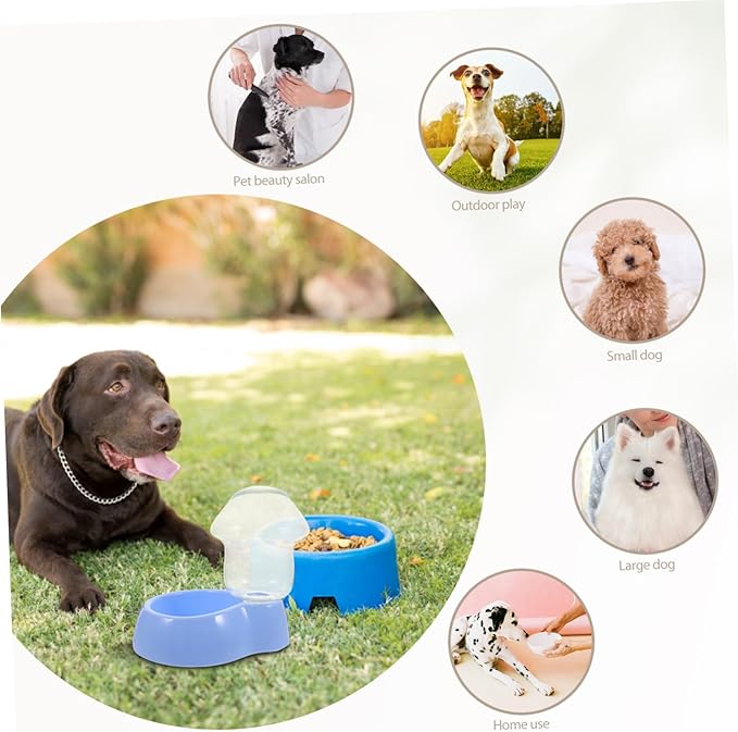 Automatic Pet Water Dispenser Transparent Plastic Drinking Bowl for Dogs and Cats Lightweight and Easy to Clean Water Feeder for Animals and Travel