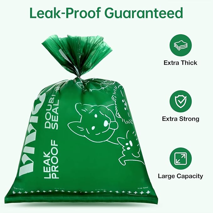 VIVIOASES Dog Poop Bags Rolls, Heavy Duty and Extra Thick Poop Bags for Dogs, Guaranteed Leak Proof, Lavender Scented, 240 Count
