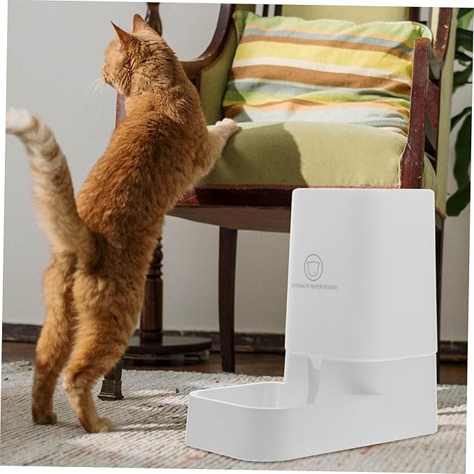 ERINGOGO Large Capacity PET Water Dispenser Automatic Gravity PET Drinking Feeder Filter Suitable for Cats and Dogs Easy to Clean Water Bowl