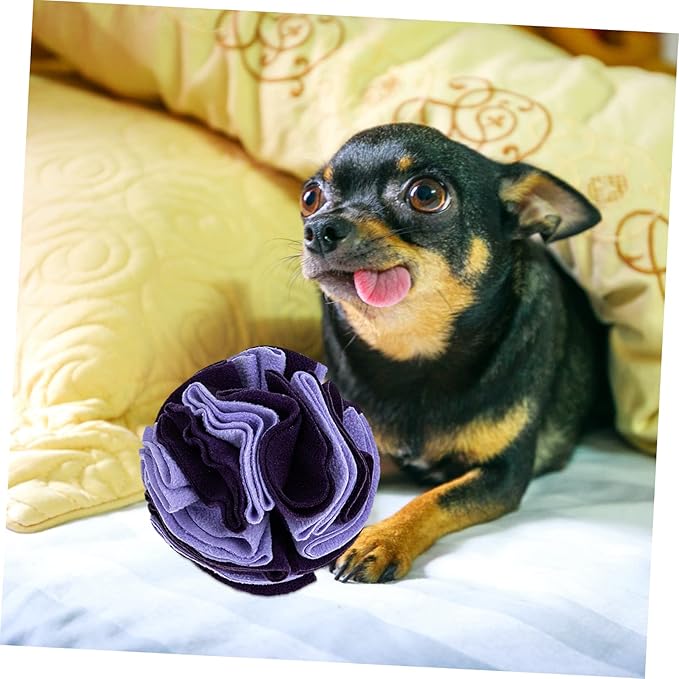 SUPVOX Pet Sniffing Ball Interactive Foraging Toy for Dogs Upgraded Fleece Material Stimulates Smell Reduces Boredom for Playtime and Training Activities