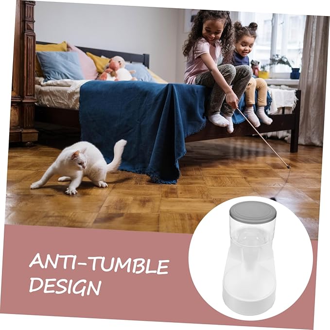 GALPADA Automatic Dog and Cat Feeder Feeding Pet Dispenser Lightweight and Design Easy to Monitor Food Levels Suitable for Dogs and Cats Elegant Grey Finish