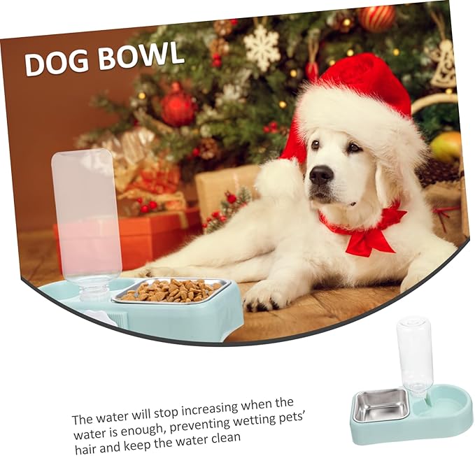 HANABASS 1set Hanging Automatic Pet Water Feeder Non-Skid Dog Bowl Cat Bowl Detachable Dual Dispenser for Convenient Feeding for Cats Dogs Packaging