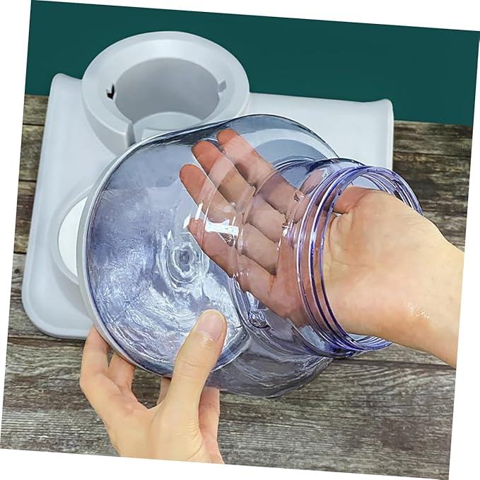 Kisangel Automatic PET Water Feeder and Food Bowl for Dogs and Cats Dual-Use PET Drinking Fountain Stainless Steel Design 2L Capacity for Daily Feeding and Hydration