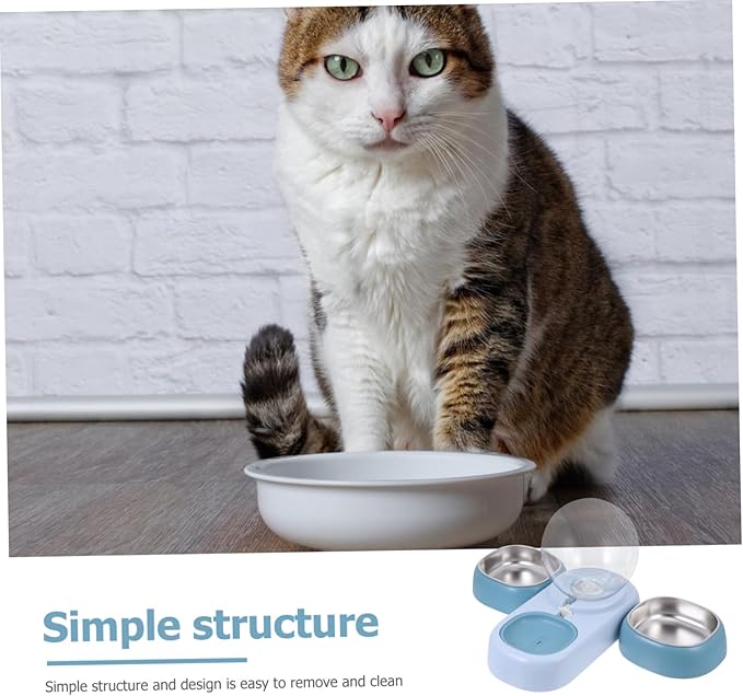 Automatic Pet Water Dispenser Bowl Compact and Practical Water Feeder for Cats and Dogs Capacity for Home Use Blue Abs Design