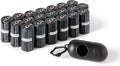 Amazon Basics Dog Poop Bags with Dispenser, 300 Count, Enhanced for Guaranteed Leakproof, Unscented, Includes Leash Clip