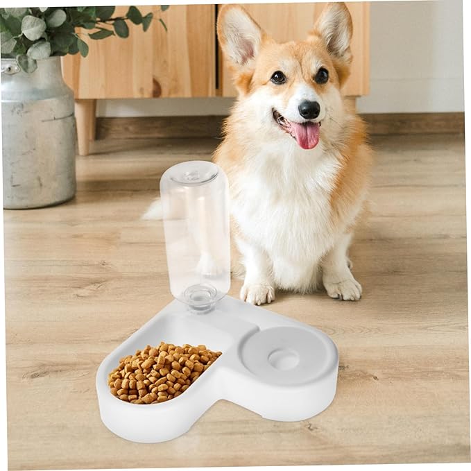 Automatic Pet Water Feeder Love Bowl Feeder for Outdoor Dog Food Dispenser