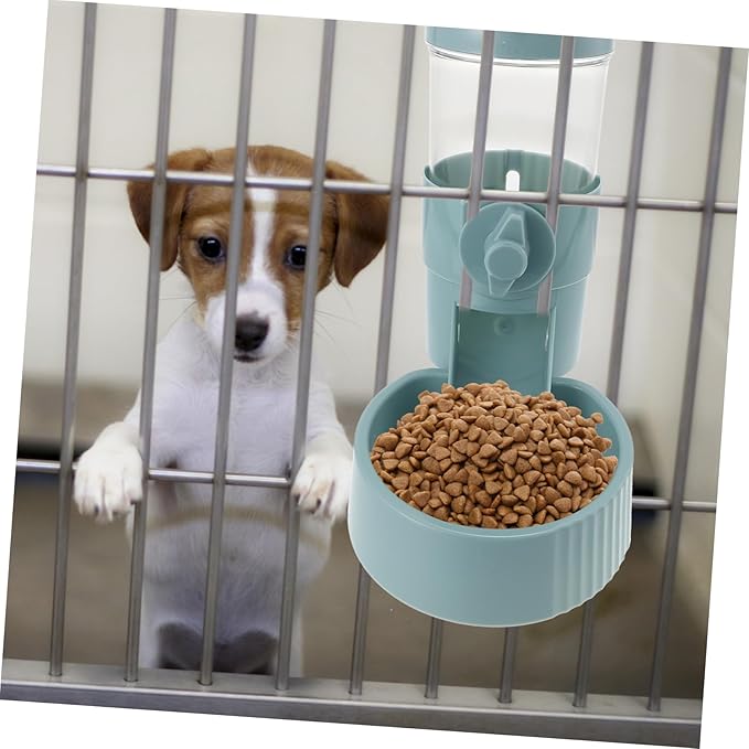 Yardwe Hanging Automatic Pet Food Feeder Material Non-tip and Cats Easy to Install Feeding Station for Puppies and Kittens