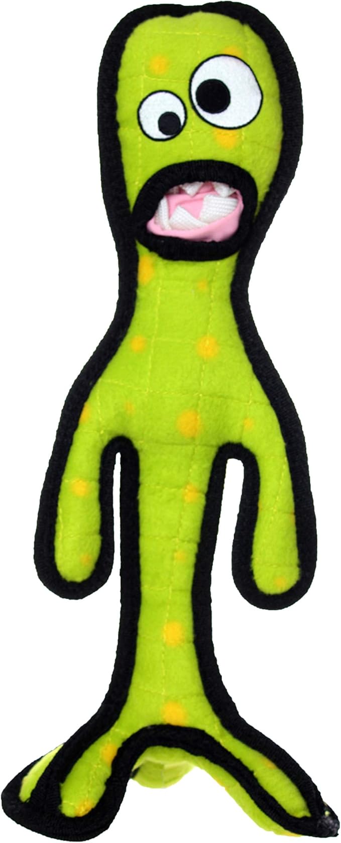 TUFFY® - World's Tuffest Soft Dog Toy - Alien - Multiple Layers. Made Durable, Strong & Tough. Interactive Play (Tug, Toss & Fetch). Machine Washable & Floats. (G6, Large 2 Pack)