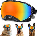 Winproof Large Dog Sunglasses with Adjustable Strap, UV Protection, Soft Goggles for Medium-Large Dogs