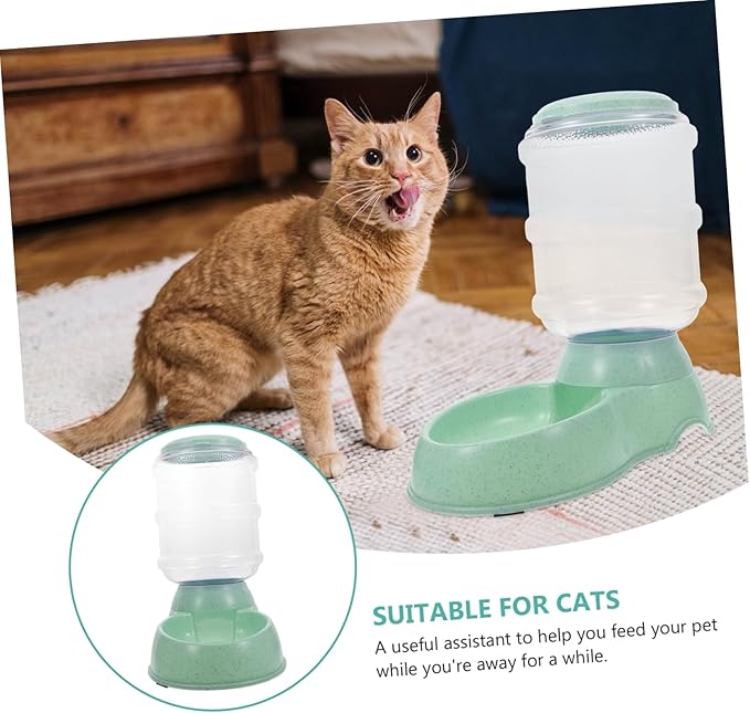 DOITOOL Automatic Pet Feeder for Cats and Dogs Food Dispenser Transparent Design for Store Use Light Green