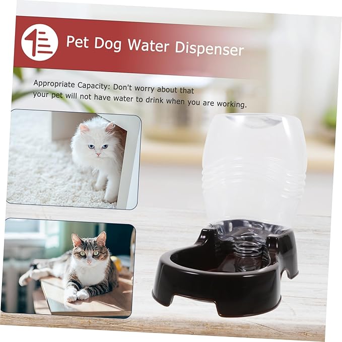 Cat Dog Water Dispenser Pet Automatic Water Bottle Feeder Fountain Pet Waterer for Small Dogs Cats Random Color
