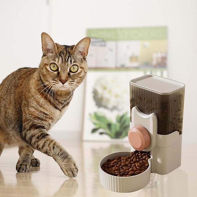 Jainchan® Pet Cat Dog Normal/Hanging Automatic Water Drinking/Food Dispenser Container Washable | Pet Food Container Dog Food Container | Dog Assecories | Gift for Dogs | Food 1 Litter