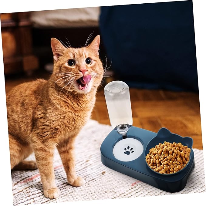Practical Pet Drinking Bowl Elevated Cat Dog Feeder Bottle Easy to Clean Automatic Pet Food Dispenser