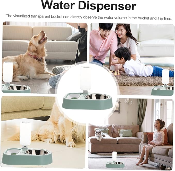 BESPORTBLE Automatic Dog Cat Pet Water Feeder Bowl Refillable Pet Water Dispenser Easy Clean Supplies