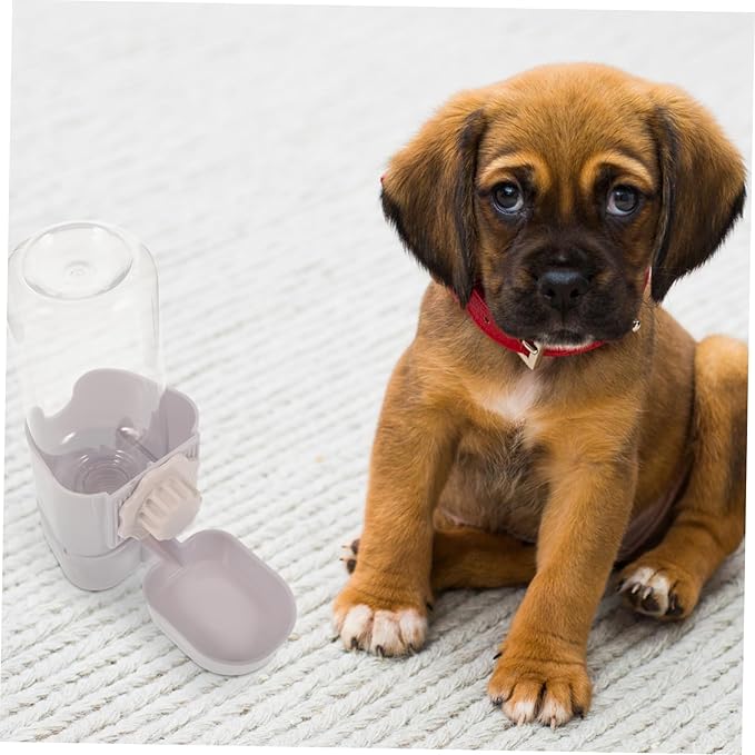 Sosoport Hanging Pet Water Dispenser for Cats and Animals Easy to Install and Durable Automatic Water Bottle Compact Design for Pet Cages