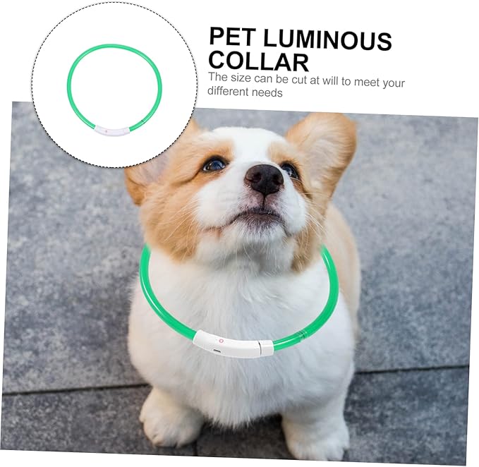 Sosoport Led Dog Collar USB Charging Fashionable Pet Accessory Night Visibility Collar