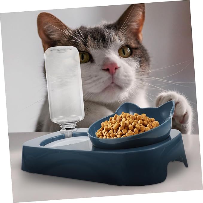 Totority Dog Water Feeder Bowl Automatic Pet Food Dispenser Bottle Raised Pet Drinking Bowl for Cats Dogs