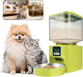 Plike Automatic Pet Feeder with Camera, WiFi Smart Pet Feeder with App Control (2.4G & 5G), 4L Capacity, 2-Way Audio & Night Vision, Anti-Clog Food Dispenser for Cats and Dogs