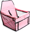 Pet Carrier Bag for Dogs and Cats Dog Car Booster Seat Travel Safety Seat Pet Carrier Bag Dog Car Set Hang Bag Waterproof Non-Slip with Storage Bag