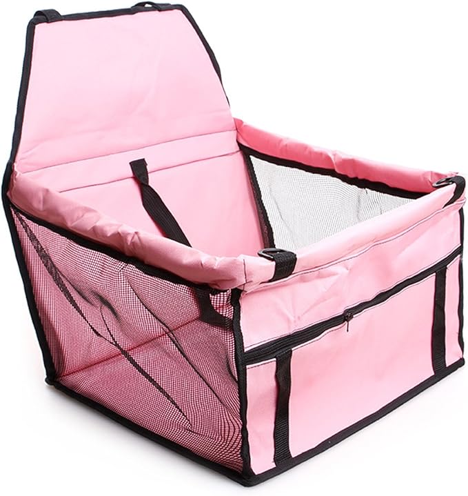 Pet Carrier Bag for Dogs and Cats Dog Car Booster Seat Travel Safety Seat Pet Carrier Bag Dog Car Set Hang Bag Waterproof Non-Slip with Storage Bag