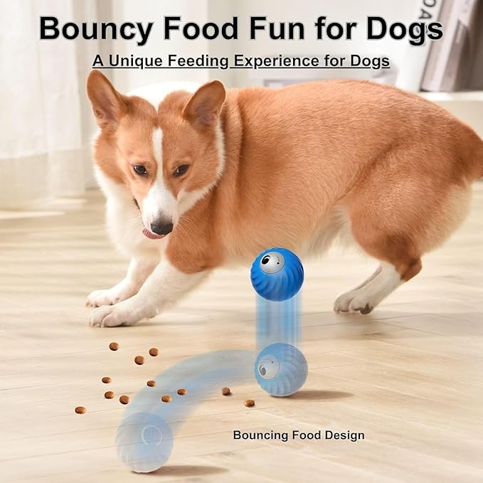 Zoomie 2.0 Buddy Interactive Dog Toys, Motion Activated Moving Dog Toy for Small/Medium Dogs, Enrichment Toys for Dogs, Dog Feeder Puzzle Toy, Fun Dog Toys to Keep Them Busy and Engaged (Blue)
