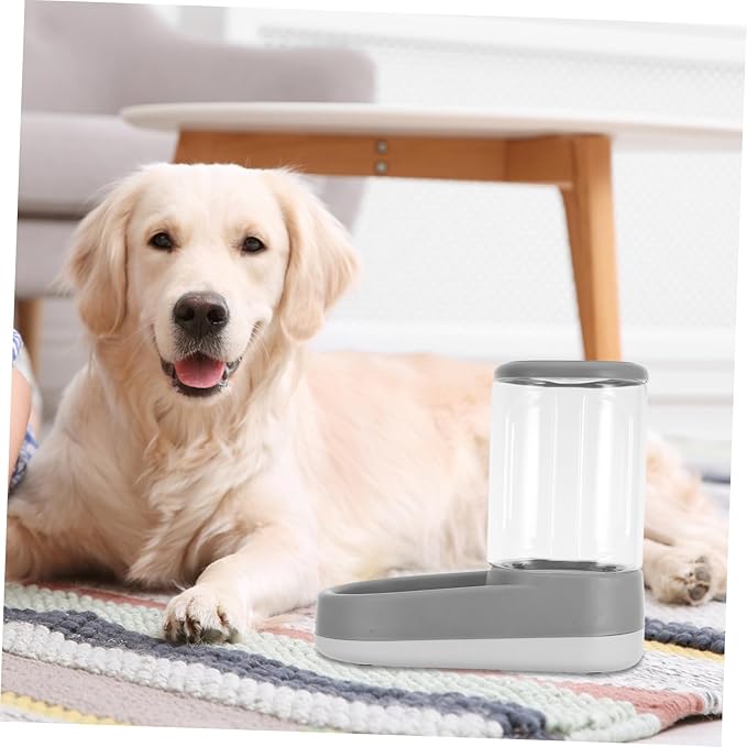 VANZACK Pet Automatic Water Dispenser and Food Feeder Quiet Scheduled Feeding Station for Cats and Dogs Portions Food-Grade Material Elegant Design
