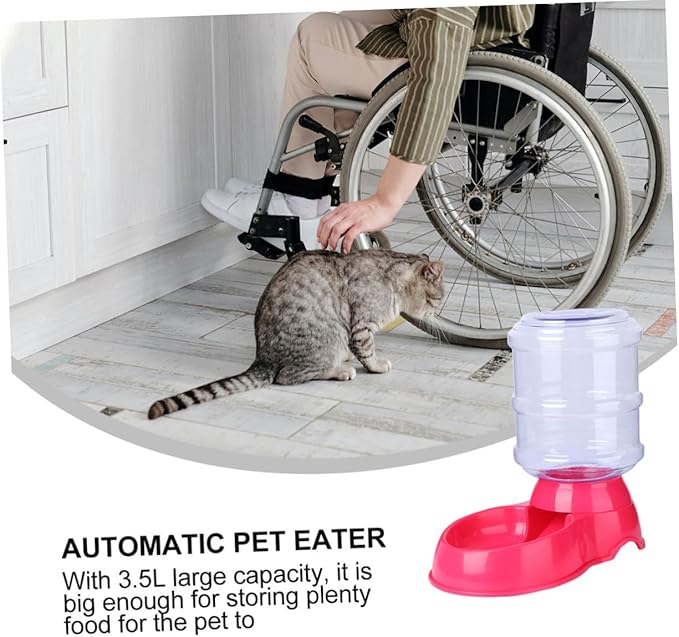 BESPORTBLE Pet Water Bowl Food Bowl Automatic Feeder for Cats Capacity Easy Clean Design