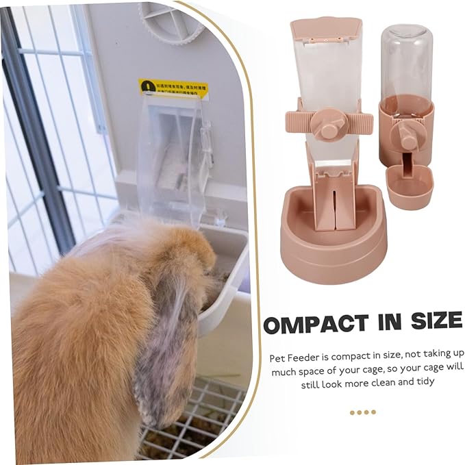 1set Automatic Pet Feeder Water Dispenser for Dogs and Cats Easy to Install and Lightweight Material for and