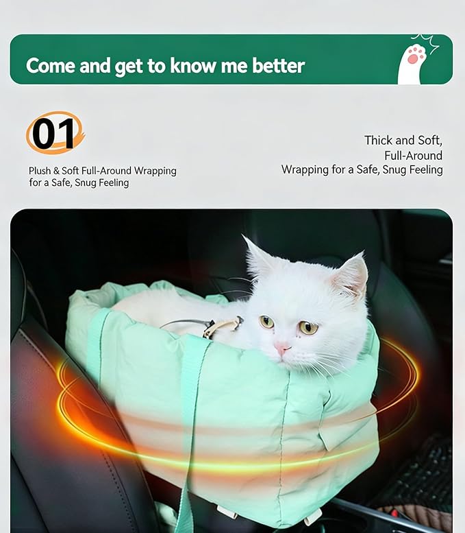Pet Carrier Bags for Cars, Dog Travel Bags, pet car Seats, Travel Supplies, cat Travel Bags, Small Dog Travel Bags