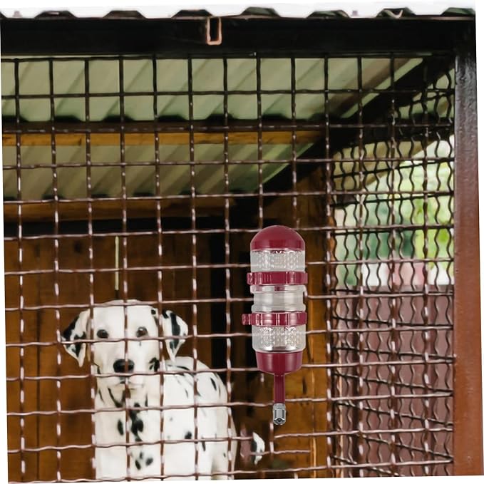 GALPADA Hanging Dog Water Dispenser for Pet Cages Automatic Water Bottle Kettle Feeder for Cats and Dogs Easy to Install and Secure Design for Comfortable Drinking Angle