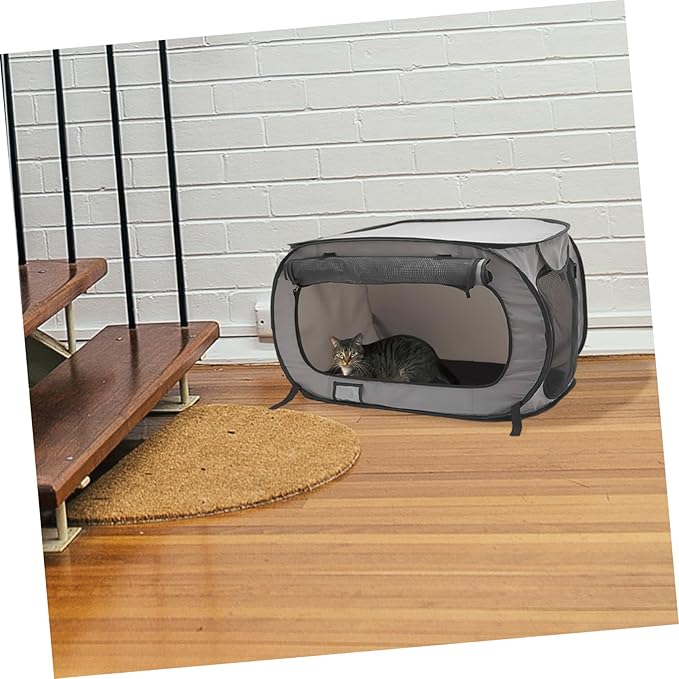 POPETPOP Portable Foldable Dog Car Bed Non Slip Thickened Pet Travel Kennel Crate for Large Dogs and Cats Car Seat Nest Easy to Install Suitable for Indoor and Outdoor Use