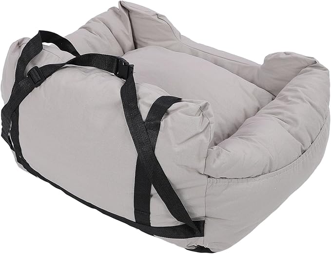 Dog Car Seat Fashionable Pet Car Bed, Removable Dog Booster Seat, Machine Washable