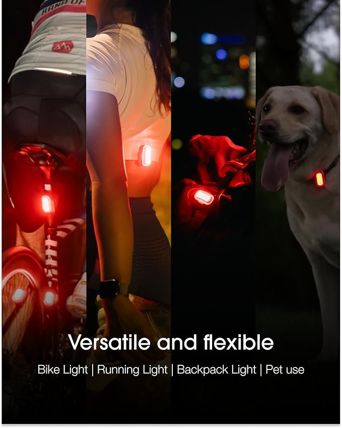 Lumos Firefly Mini Smart Bike Light System,Sync Turn Signal & Brake Lights, Rechargeable LED Front & Rear Lights with Custom Brightness, Flash Patterns, Bicycle Accessories for Night Riding