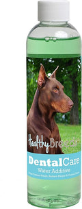 Healthy Breeds Dog Dental Care Water Additive for Doberman Pinscher - Helps Freshen Breath, Reduce Plaque & Control Tartar - Mint Flavor - 8 oz