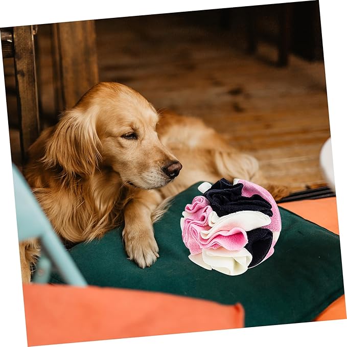 VICASKY Pet Sniffing Ball Interactive Dog Foraging for Mental Stimulation Encourages Natural Foraging Skills Reduces Boredom Leak Food Colors