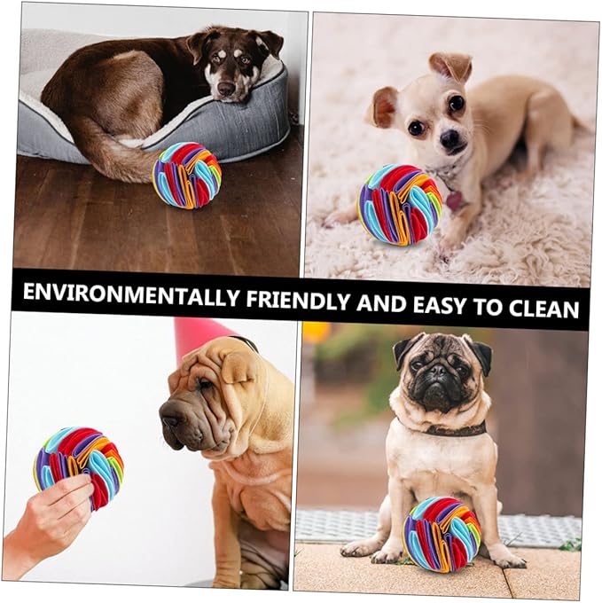 NOLITOY 2pcs Quality Material Dog Sniff Balls Pet Dog Toy for Slow Feeder Mental Physical Exercise Home Garden Play