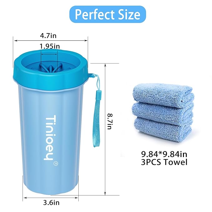 Dog Paw Cleaner for Large Dogs, Dog Paw Washer, Muddy Paw Cleaner, Pet Foot Cleaner, Dog Paw Protector Kit