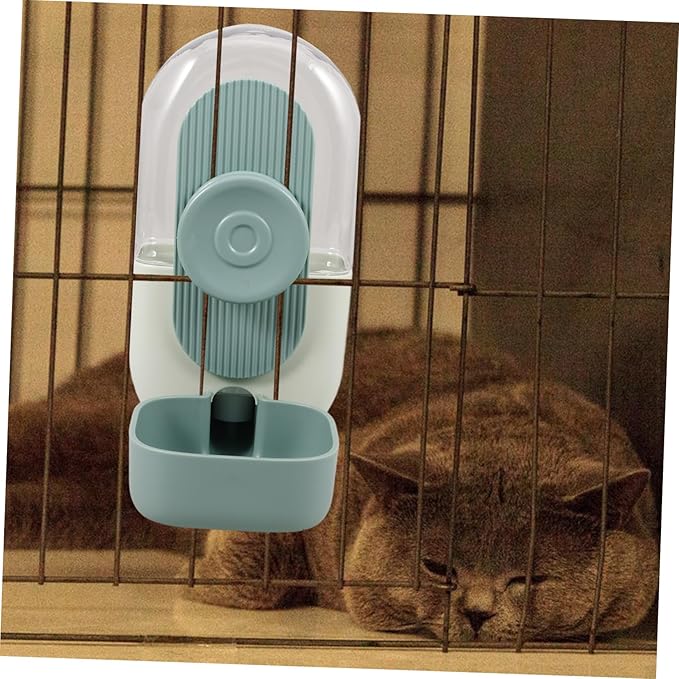 POPETPOP Pet Water Dispenser for Dogs and Cats Hanging Gravity Feeder No Leak Automatic Water Bowl Body for Easy Observation for Pet Cages