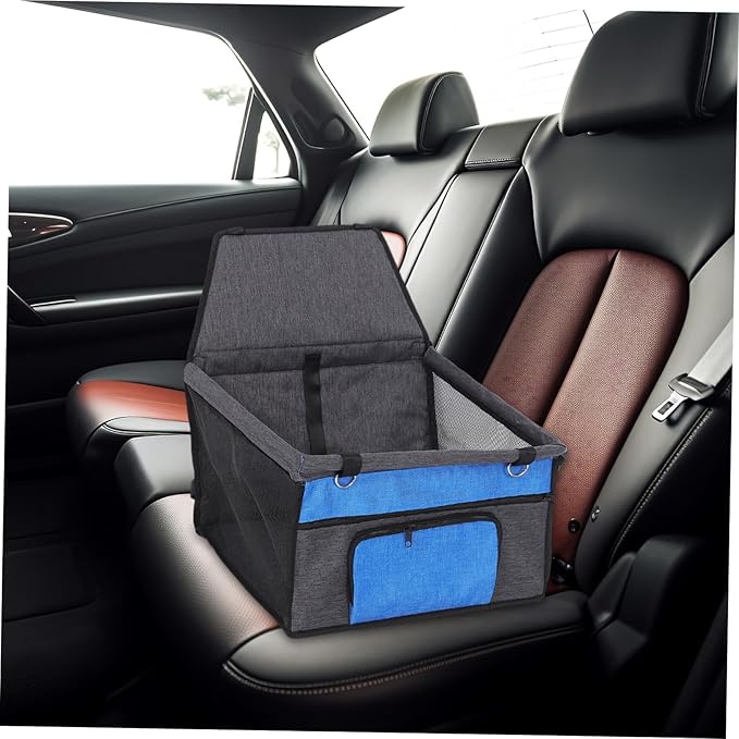 TOYANDONA Breathable Waterproof Dog Car Seat Cover for Pets Portable Puppy Travel Carrier with Front Dog Seat Easy to Install