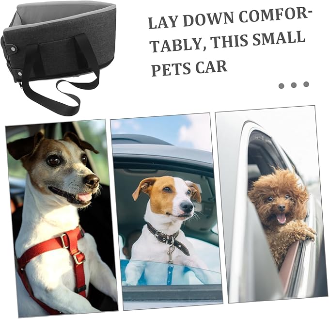 Washable Dog Cat Seat for Car Non- Comfortable Console Cushion for Pets Fit for Seasons Easy to Clean and Install
