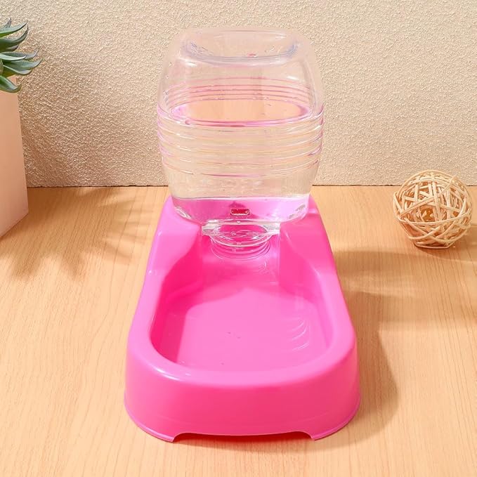 iplusmile Pet Water Feeder Gravity Bowl Automatic Dog Puppy Water Dispenser Non-Spill Smooth Surface 7.48X5.90X4.33 Inch Home Pet Shop