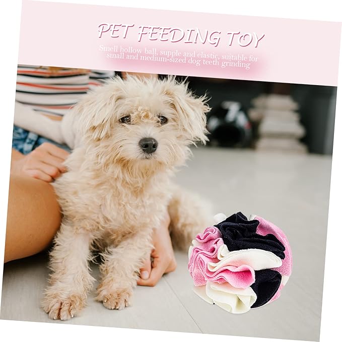 YARNOW Upgraded Dog Sniffing Ball Interactive Sniff Training Toy for Pets Slow Eating Snack Dispenser Sturdy PET Plaything Leak-Proof Design