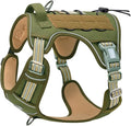 AUROTH Tactical Dog Harness for Large Dogs No Pull Adjustable Pet Harness Reflective K9 Working Training Easy Control Pet Vest Military Service Dog Harnesses