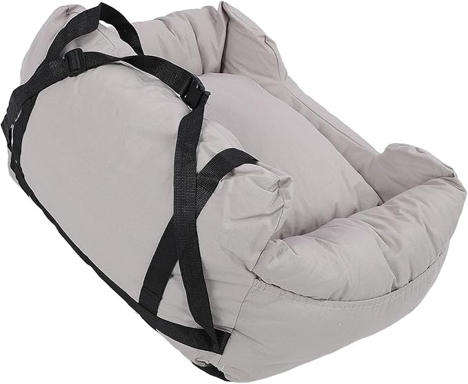 Dog Car Seat, Washable Antislip Pet Car Bed Pet Booster Seat Travel Car Bed with Harness Strap for Small Medium Dogs Cats