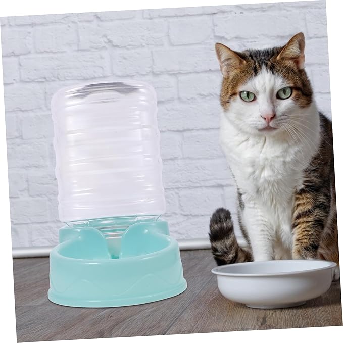 Automatic Pet Water Dispenser Feeder for Cats and Dogs Texture for Level Monitoring Lightweight and Break Design