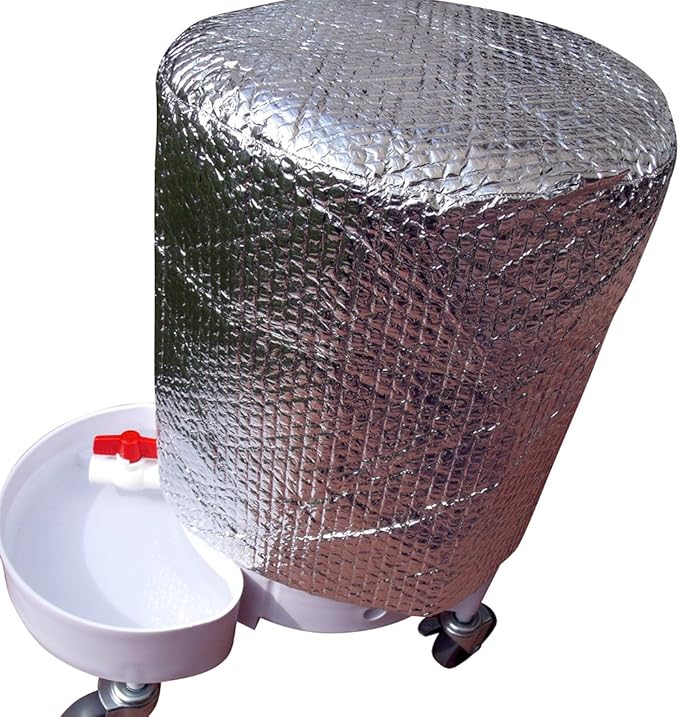 Automatic Dog Waterer 5.0 Gallons with a Chiller (Thermal) Cover to Help Keep The Water Cool. Used by Dog daycares This May be The Last Automatic Water Bowl That You Will Ever Buy.