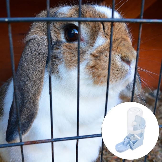 balacoo Hanging Pet Water Dispenser Automatic Feeder Easy Installation for Cages Prevents Dirt and Dust